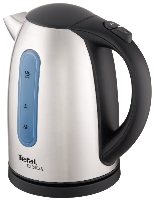 Изображение Электрический чайник Tefal KI170 (2400 Вт/1,7 л /металл/черный, серебристый)