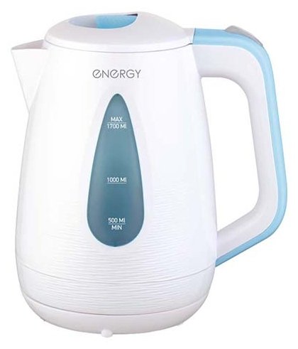Изображение Электрический чайник Energy E-214 (2200 Вт/1,7 л /пластик/голубой, белый)