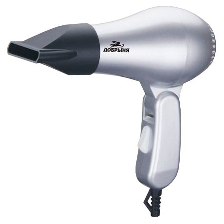 Изображение Компактный фен Добрыня DO-2007 (1200 Вт /серебристый)