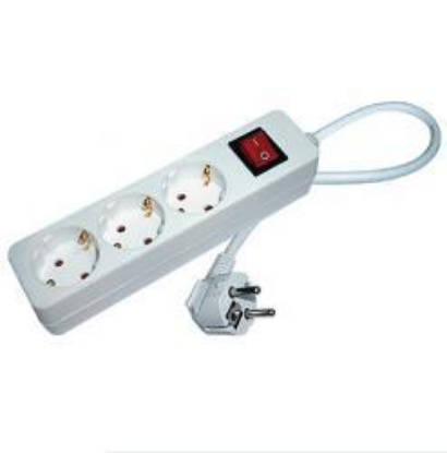 Изображение Сетевой фильтр Космос У-5m-3g-Z-V 5 м, белый