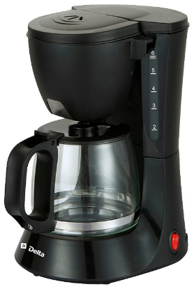 Изображение Кофеварка DELTA DL-8153 (капельная/0,6 л /600 Вт )
