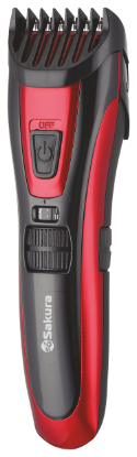 Изображение Машинка для стрижки головы Sakura SA-5174R, красный, черный