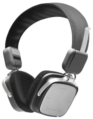 Изображение Bluetooth-гарнитура/наушники Ginzzu GM-571BT (черный, серый)