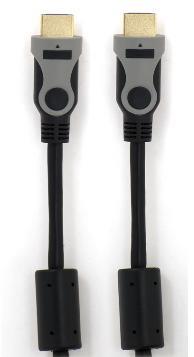 Изображение Кабель SmartBuy К332 HDMI-HDMI (черный/серый) (3 м)