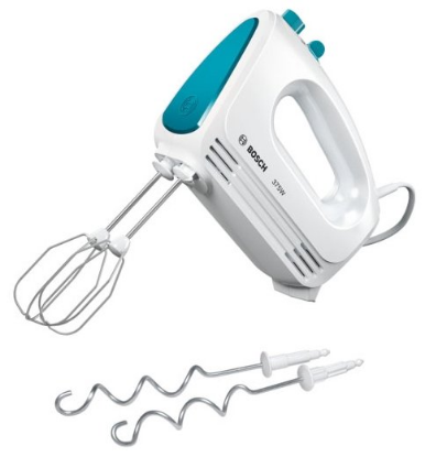 Изображение Миксер Bosch MFQ 2210 (375 Вт /голубой, белый)