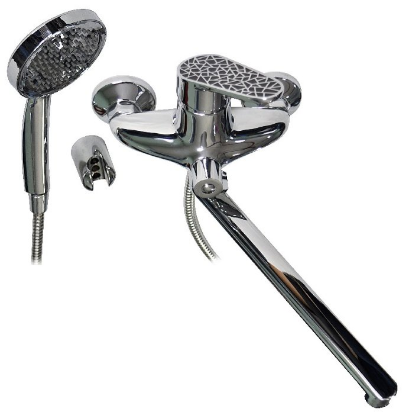 Изображение Смеситель Brimix 3370 черная ручка (однорычажный, универсальный, хром)