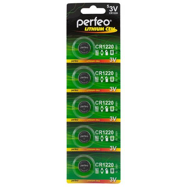 Изображение Батарейка Perfeo CR1220/5BL LITHIUM (CR1220 (5012LC) 3 В  Lithium)