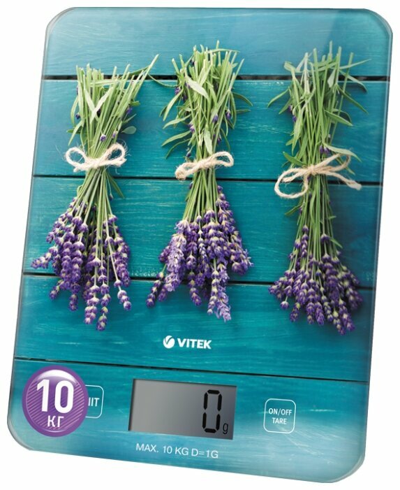 Изображение Весы кухонные VITEK VT-2415 B (зеленый, голубой, фиолетовый)