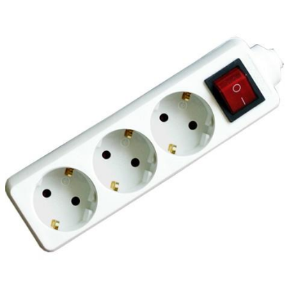 Изображение Сетевой фильтр Volsten S 3x3-ZDV 3 м, белый