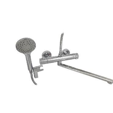 Изображение Смеситель Brimix 3298 (двухрычажный, для ванны с душем, хром)