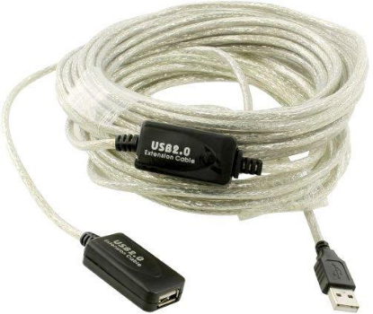 Изображение Кабель удлинительный Telecom TUS7049-5M USB 2.0 A USB 2.0 A прозрачный 5 м
