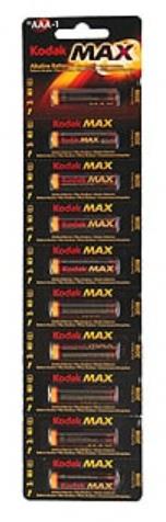 Изображение Батарейка KODAK LR03-10BL 10шт/уп (AAA (R03,286,LR03) 1,5 В  щелочная (алкалиновая))