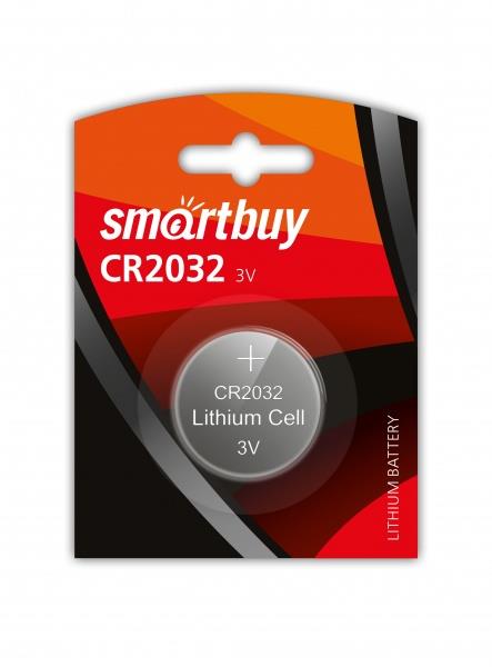Изображение Батарейка SmartBuy CR2032/1B (SBBL-2032-1B) (CR2032 (5004LC) 3 В  Lithium)