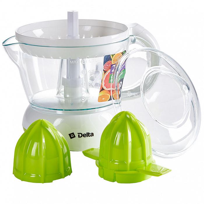 Изображение Соковыжималка DELTA DL-0234 (для цитрусовых/40 Вт /зеленый, белый)