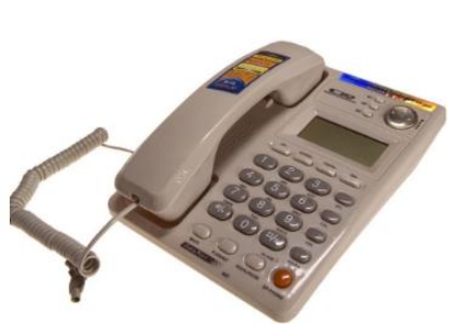 Изображение Проводной телефон Вектор 555/08 IVORY,серый