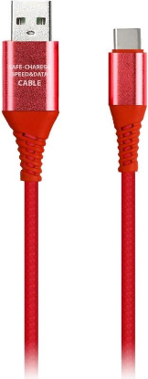 Изображение Кабель соединительный SmartBuy iK-3112ERG red USB 2.0 A USB 3.0 C красный 1 м