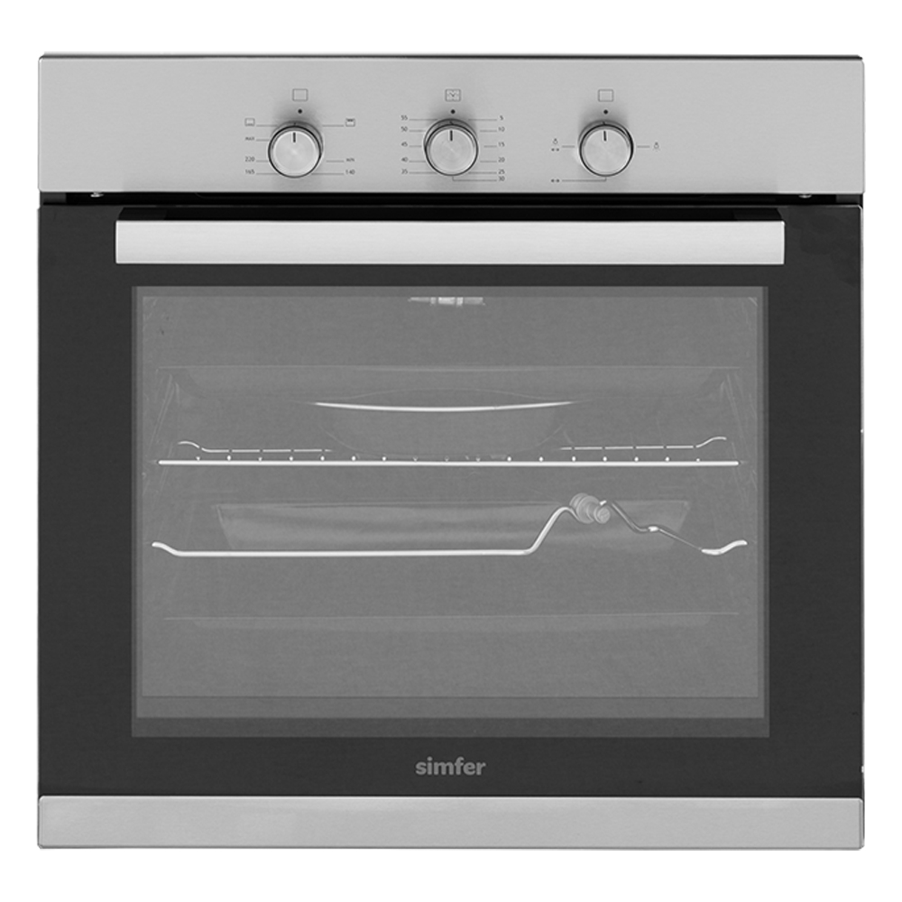 Изображение Духовой шкаф Simfer B6GM12016 (58 л , чёрный, серебристый)