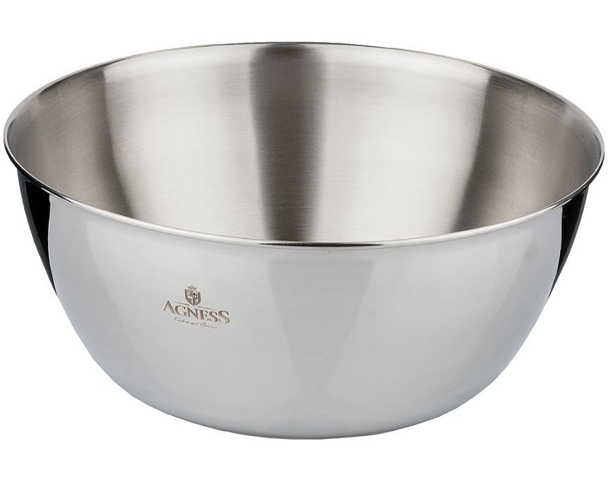 Изображение Миска AGNESS Professional 936-315 серебристый 6 л