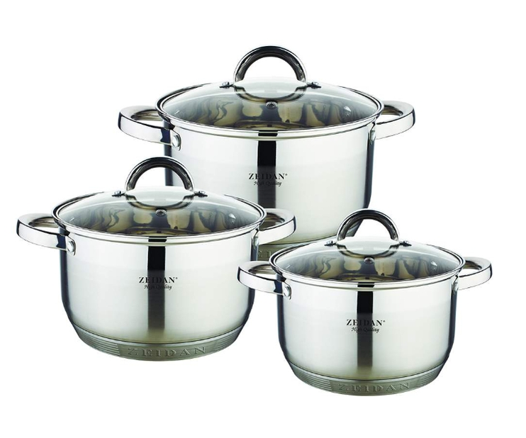 Изображение Набор посуды Zeidan Z-50626 серебристый