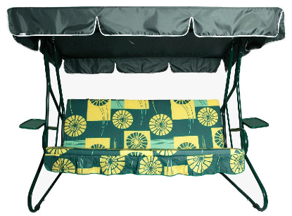 Изображение Садовые качели Olsa Люкс-2 С-588 зеленый, желтый