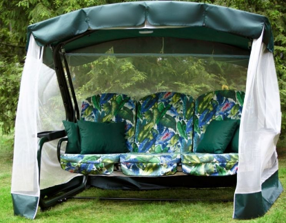 Изображение Садовые качели Olsa Мастак Премиум с1151 зеленый, белый