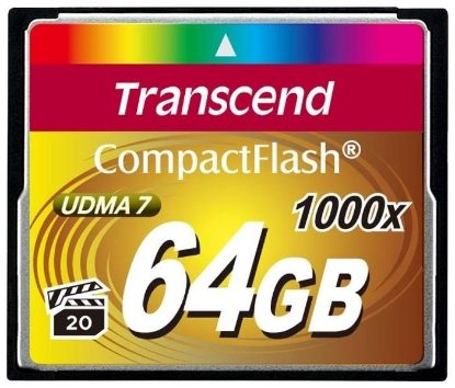 Изображение Карта памяти Transcend Compact Flash  64 Гб  TS64GCF1000