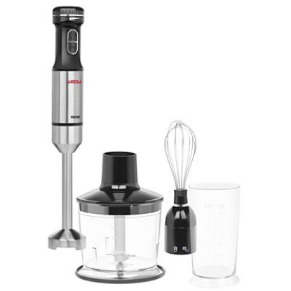 Изображение Блендер Aresa AR-1124 (погружной/800 Вт/серебристый, черный)
