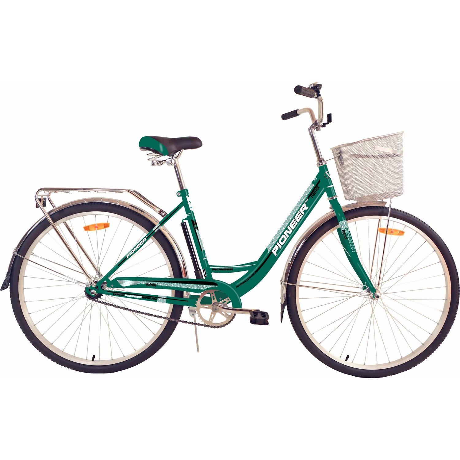 Изображение Велосипед Pioneer Patriot 28 (белый, черный, темно-зеленый/28 "/18.0 ")-