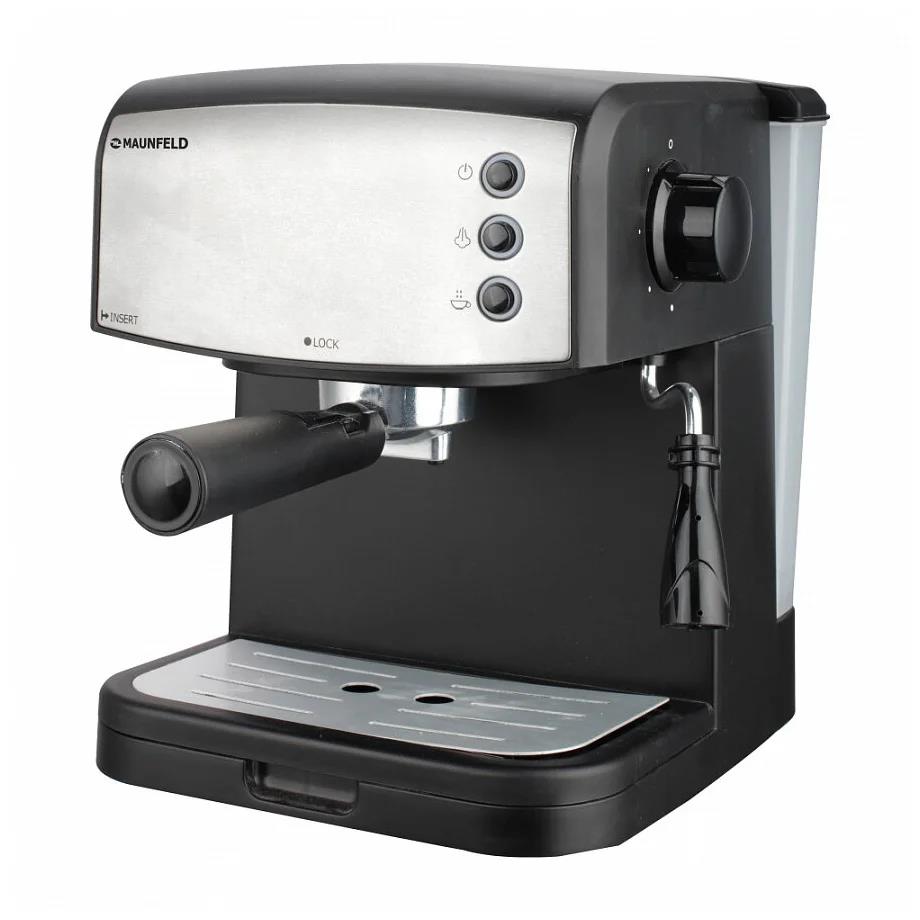 Изображение Кофеварка MAUNFELD MF-734BK (рожковая/1,5 л /850 Вт )