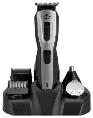 Изображение Машинка для стрижки тела, в носу и ушах, бороды и усов Микма ИП-65, серебристый, черный