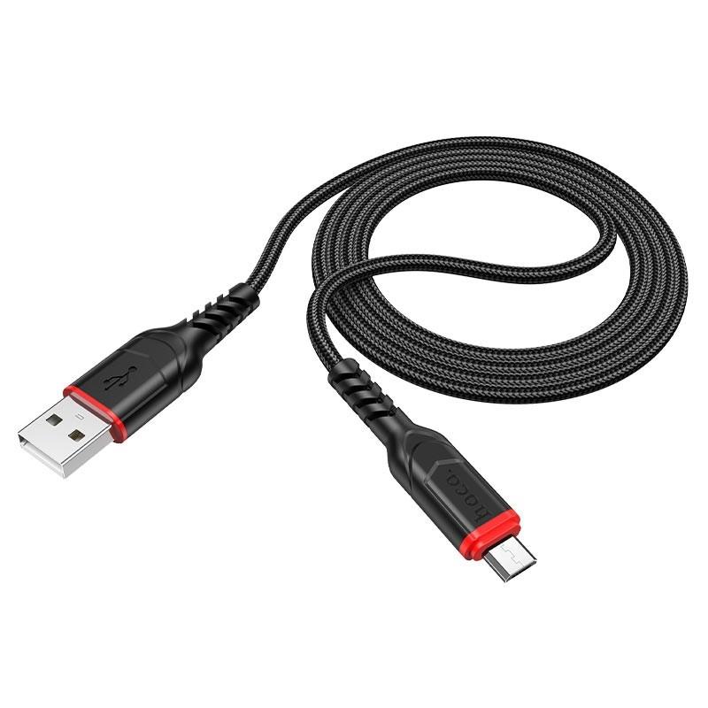 Изображение Кабель соединительный Hoco HC-44890 X59 USB 2.0 A Micro USB 2.0 B черный 1 м