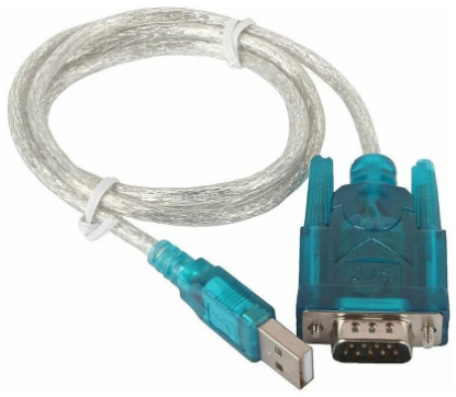 Изображение Кабель соединительный Orient USS-102 USB 2.0 A COM(RS232) 9pin серебристый, синий 1,2 м