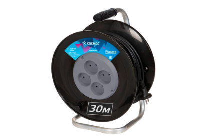 Изображение Сетевой фильтр Космос YKKsm30m-4g-Z(16A) 30 м, черный