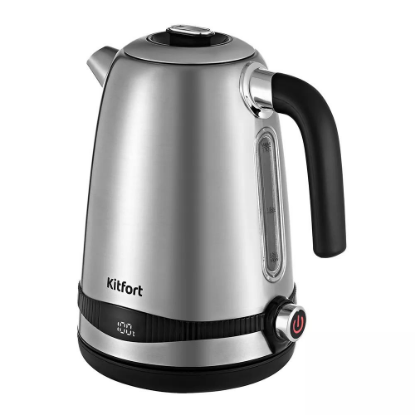 Изображение Электрический чайник Kitfort KT-6121-5 (2200 Вт/1,7 л /нержавеющая сталь/серебристый)