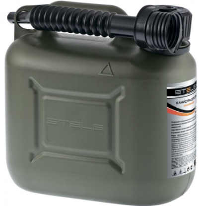 Изображение STELS Канистра для ГСМ вертикальная, 20 л., пластиковая, усиленная 53127