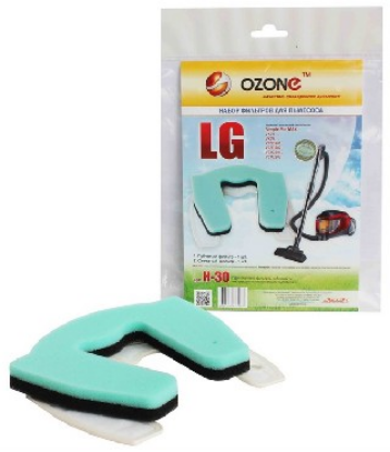 Изображение OZONE microne H-30 набор микрофильтров для пылесосов LG