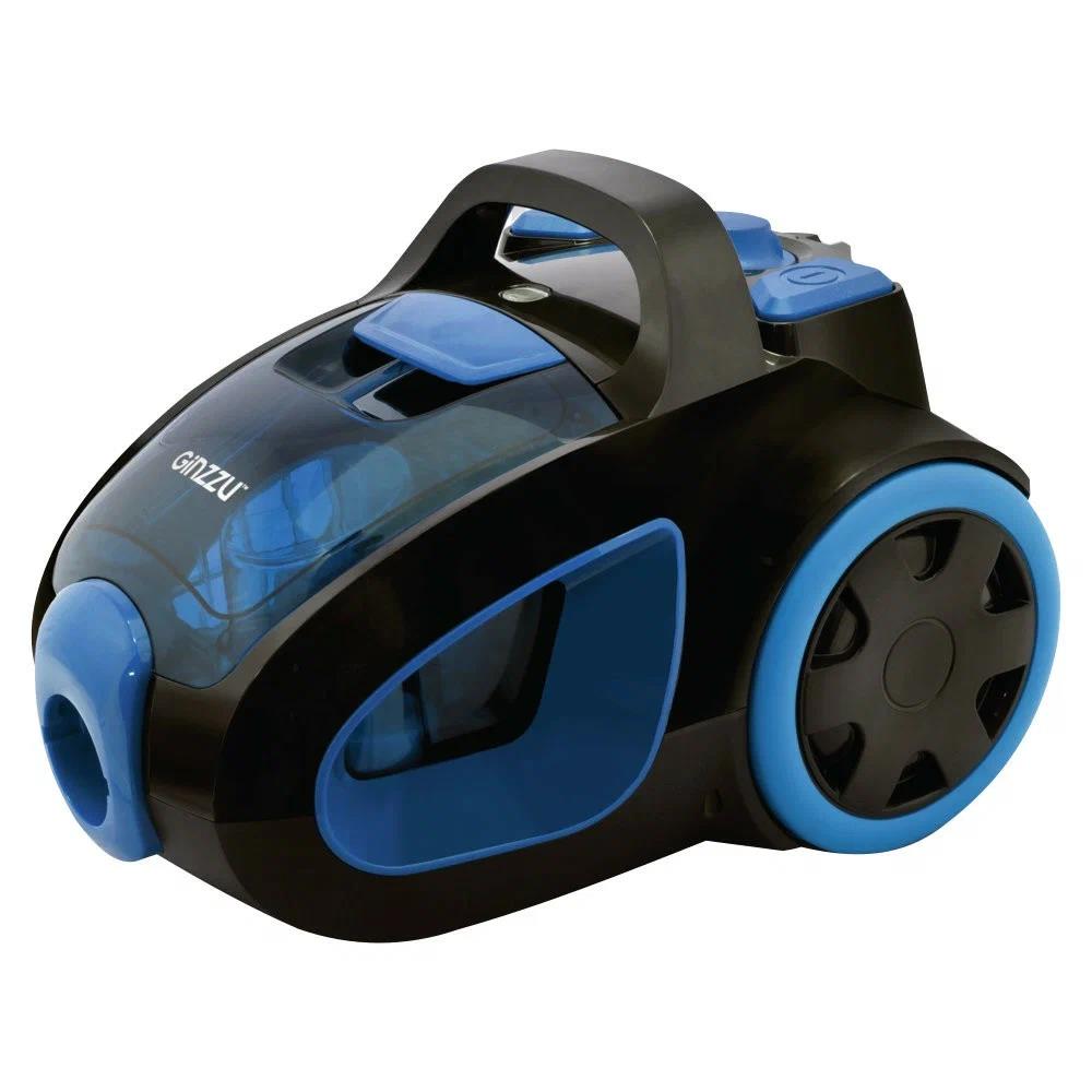 Изображение Пылесос Ginzzu VS437 (2400 Вт /циклонный фильтр/черный, синий)