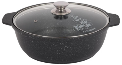 Изображение Жаровня КУКМОР жмт32а Темный мрамор алюминий 3 л