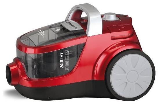 Изображение Пылесос Sakura SA-8314R (2400 Вт /циклонный фильтр, контейнер/красный)
