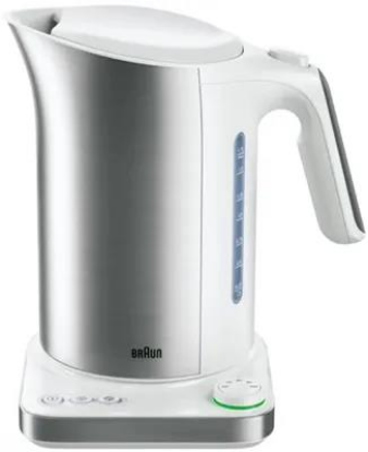 Изображение Электрический чайник Braun WK5115WH (3000 Вт/1,7 л /пластик, нержавеющая сталь/белый)