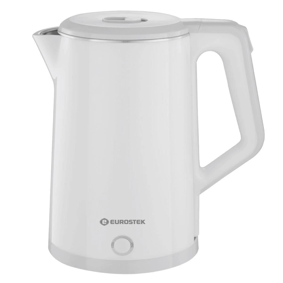 Изображение Электрический чайник Eurostek EEK-3028 (1500 Вт/2 л /пластик, нержавеющая сталь/белый)