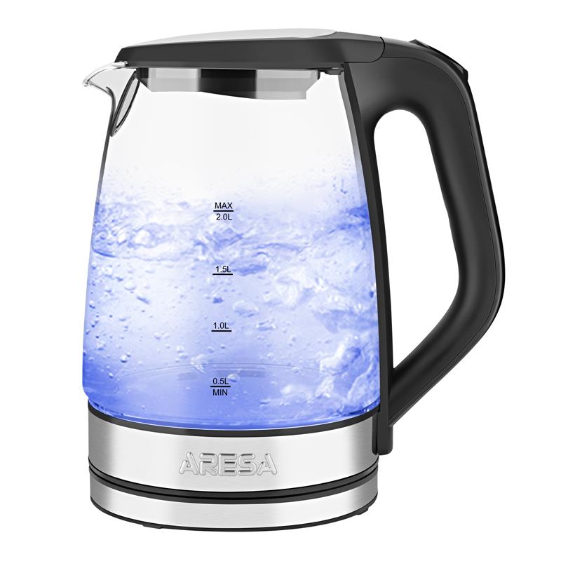 Изображение Электрический чайник Aresa AR-3476 (2200 Вт/2 л /стекло/прозрачный)