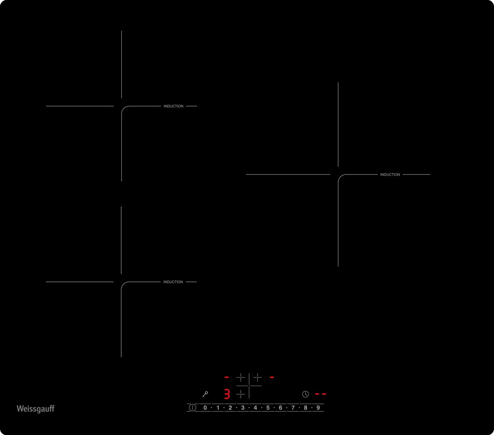 Изображение Варочная панель Weissgauff HI 630 BSC (черный)