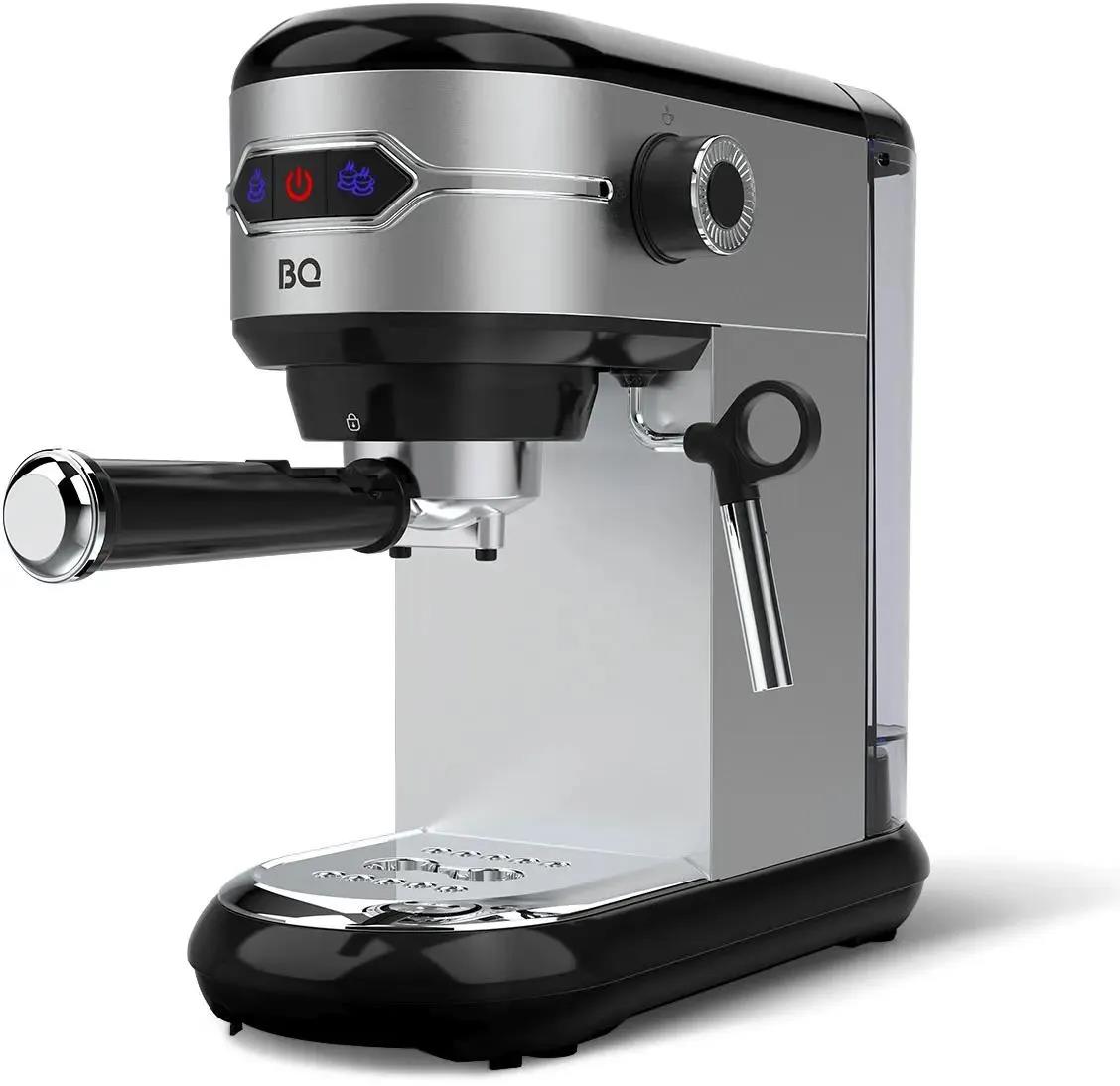 Изображение Кофеварка BQ CM3001 Черно-серебристая (рожковая//1450 Вт )