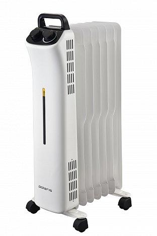 Изображение Масляный радиатор Polaris POR 0415 белый (1500 Вт  1500/900/600 Вт/7 секций)