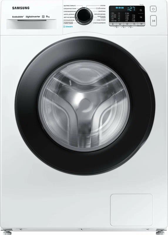 Изображение Стиральная машина Samsung WW80AGAS21AELP , белый (фронтальная, 8 кг, 1200 об/мин )