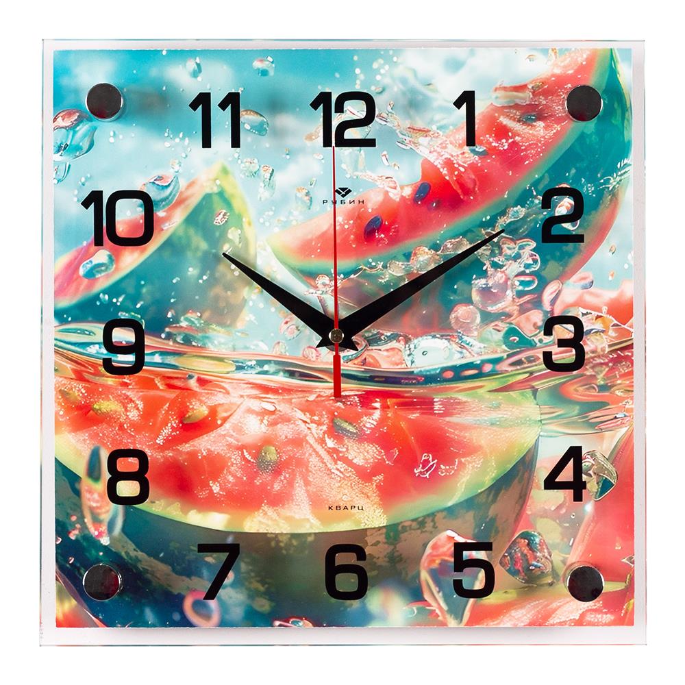 Изображение Настенные часы Рубин 2525-052 красный