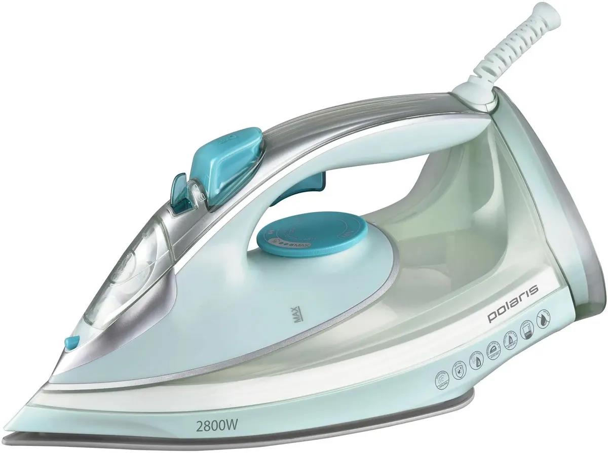 Изображение Утюг Polaris PIR2883AK (2800 Вт/серый, мятный)