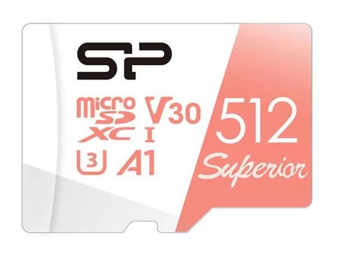 Изображение Карта памяти Silicon Power MicroSDXC Superior Class 10 512 Гб  SP512GBSTXDV3V20