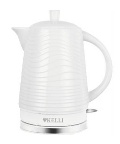 Изображение Электрический чайник Kelli KL-1809 (2400 Вт/1,8 л /керамика/белый)